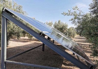 Instalación de bombeo solar en Bailén (Jaén)