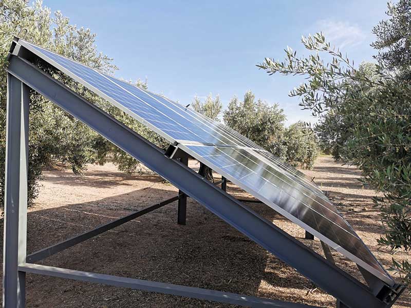 Instalación de bombeo solar en Bailén (Jaén)