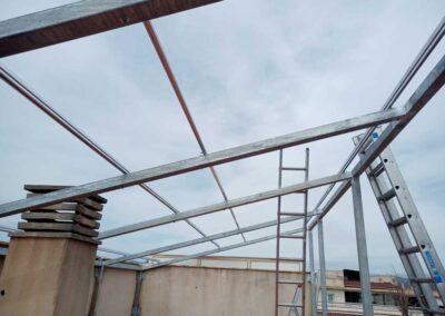estructura pergola solar
