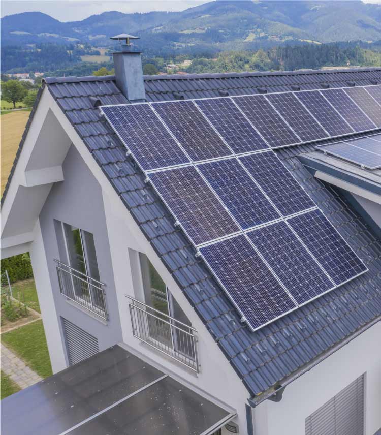 Superficie de tu tejado para instalar placas solares en vivienda unifamiliar.